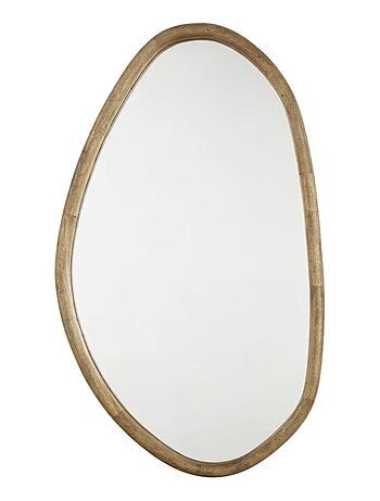 Miroir mural asymétrique en bois MATCHA