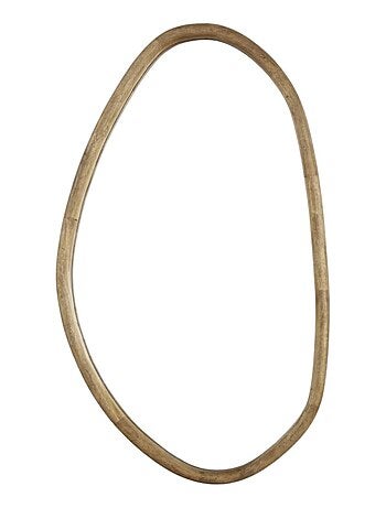 Miroir mural asymétrique en bois MATCHA