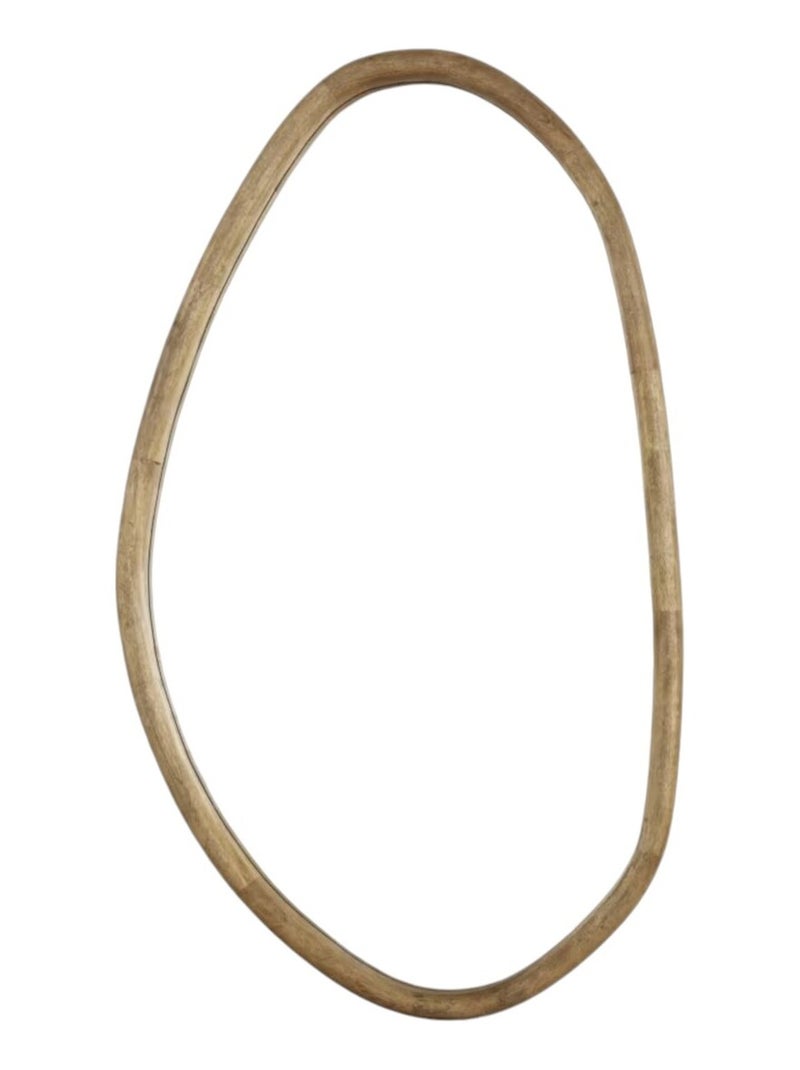 Miroir mural asymétrique en bois MATCHA Beige - Kiabi