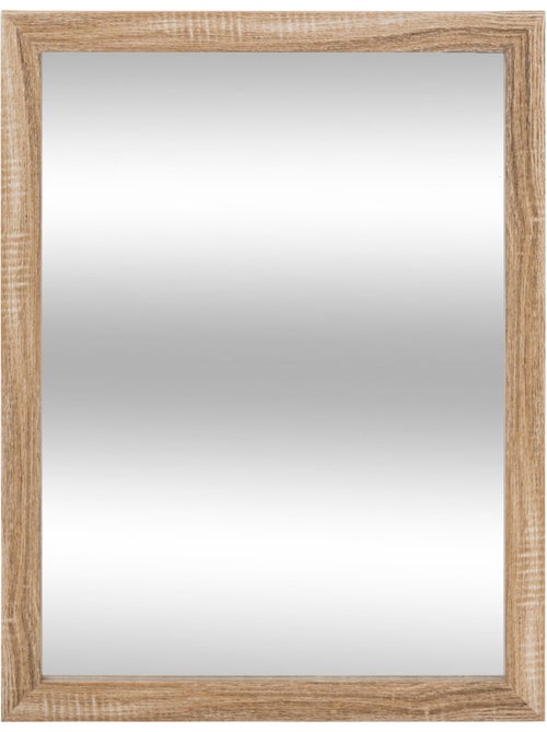 Miroir mural cadre effet bois FIRST - Kiabi
