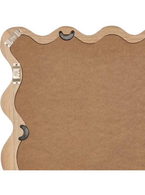 Miroir mural cadre en bois effet vague BROOKE - Kiabi Miroir mural cadre en bois effet vague BROOKE - Kiabi