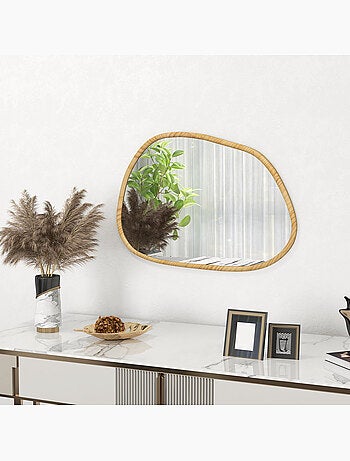 Miroir mural décoratif forme organique