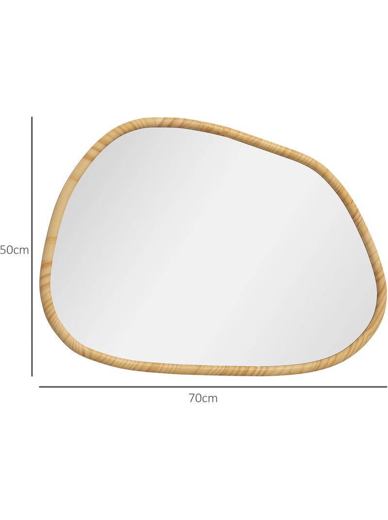 Miroir mural décoratif forme organique Beige - Kiabi