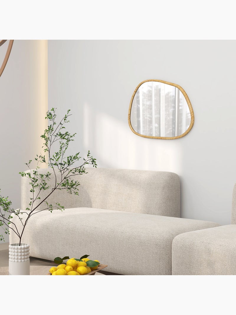 Miroir mural décoratif forme organique Beige - Kiabi