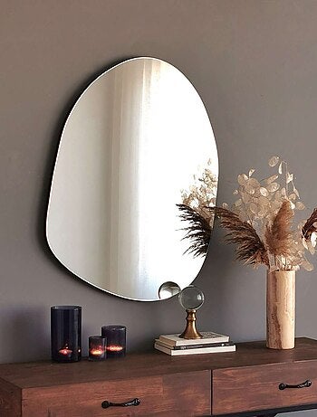 Miroir mural décoratif forme organique CELIAN
