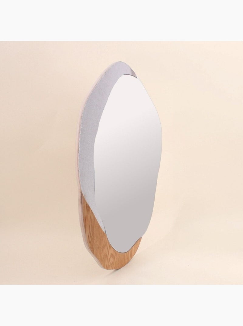 Miroir mural design 3D 50x60cm Gris clair - Kiabi