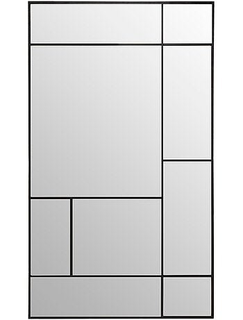 Miroir mural design en métal style verrière 167cm MACHA