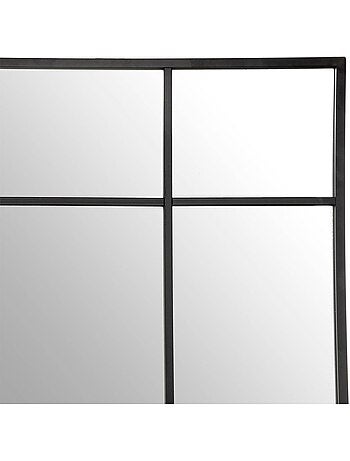 Miroir mural design en métal style verrière 167cm MACHA