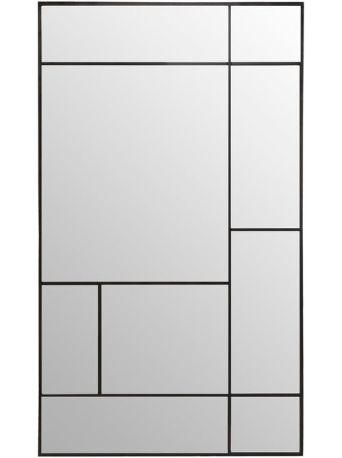 Miroir mural design en métal style verrière 167cm MACHA - Kiabi