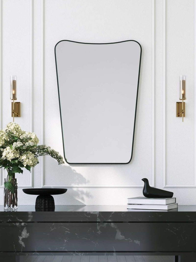 Miroir mural design géométrique ALIZÉA Noir - Kiabi