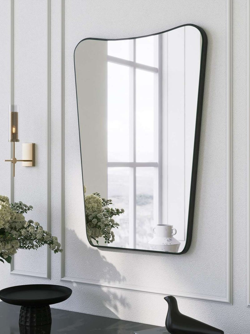 Miroir mural design géométrique ALIZÉA Noir - Kiabi