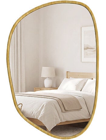 Miroir mural design organique naturel