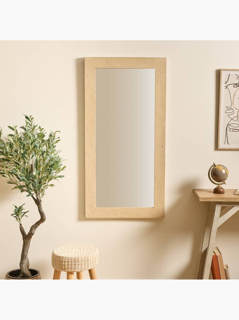 Miroir mural effet travertin ANAYA Beige - Kiabi