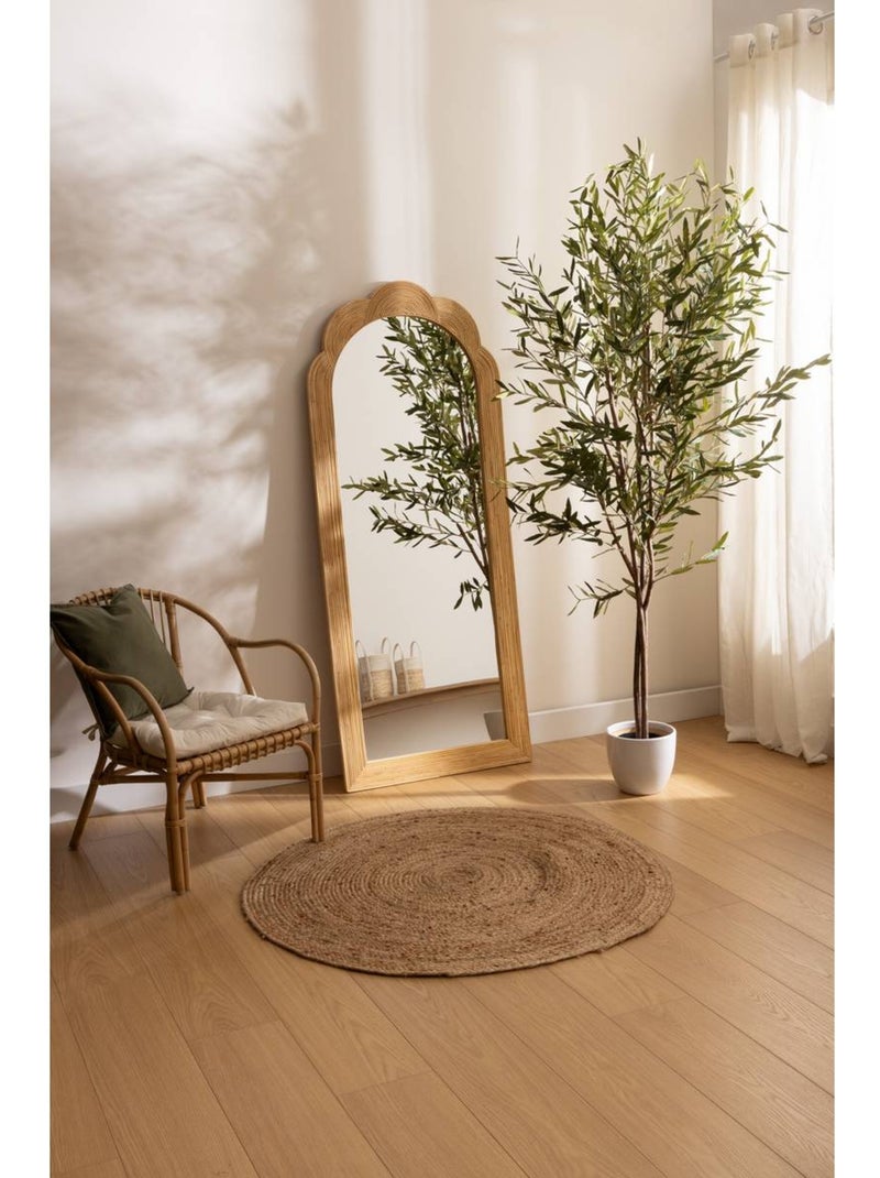 Miroir mural en rotin MAGGIE Beige - Kiabi
