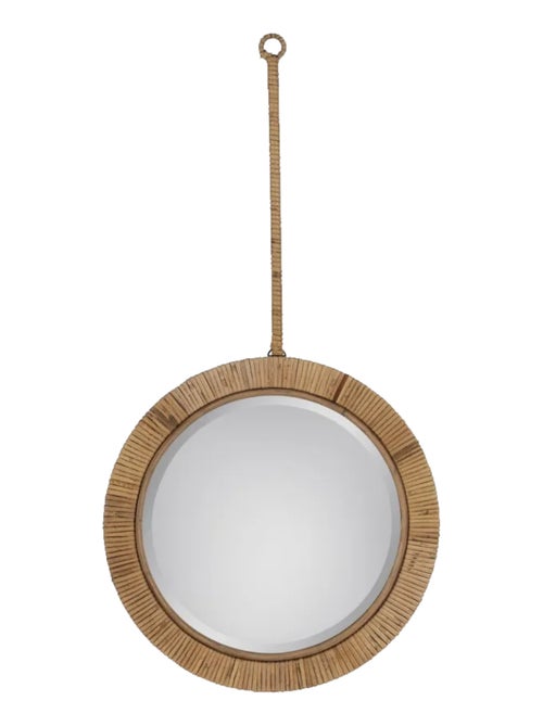 Miroir mural en rotin naturel - Kiabi