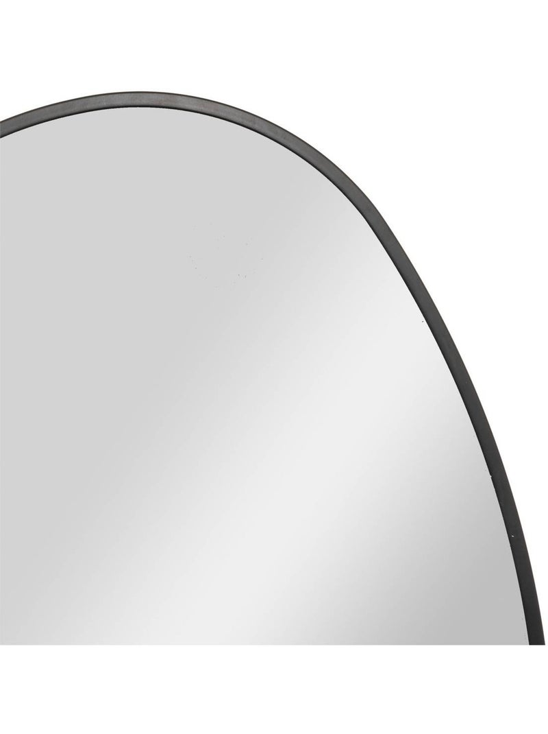Miroir mural forme goutte cadre métal noir ROSALIA Noir - Kiabi