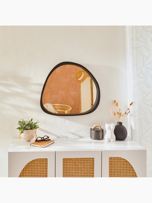 Miroir mural forme organique bois teinté WAYNE - Kiabi
