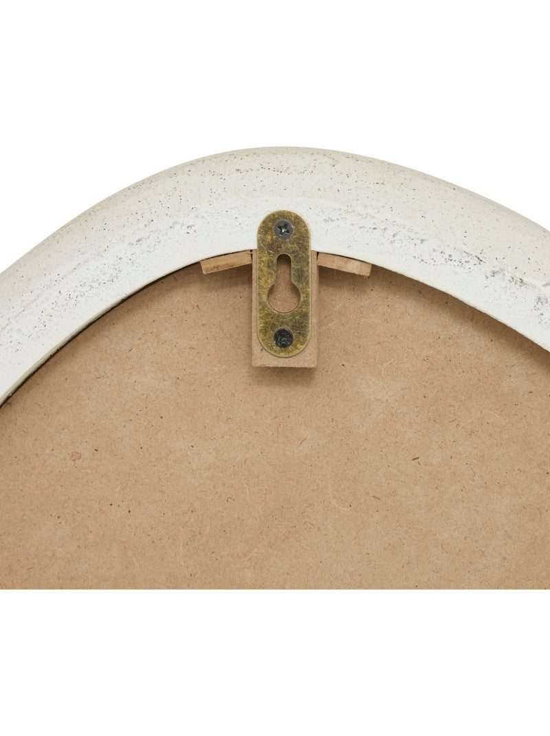 Miroir mural forme organique en bois CHESNI Blanc - Kiabi