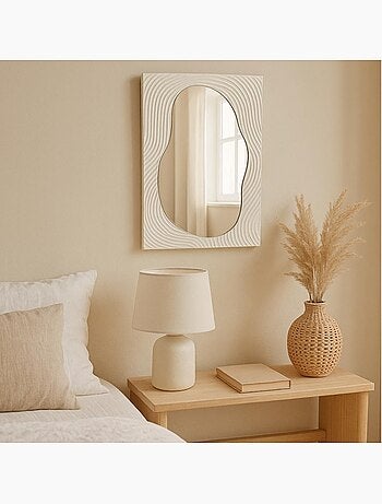 Miroir mural organique 45x65cm