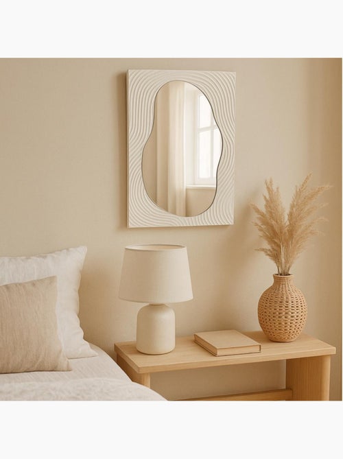 Miroir mural organique 45x65cm - Kiabi