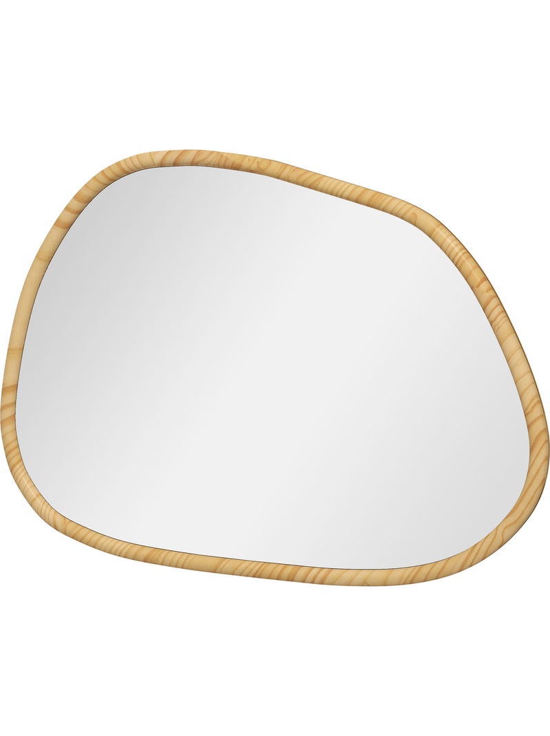 Miroir mural organique Beige - Kiabi