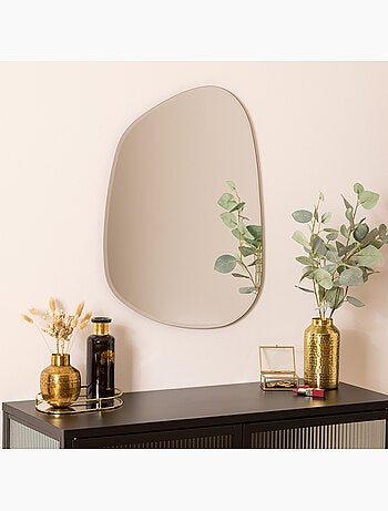 Miroir mural organique biseauté 68cm AIDAN