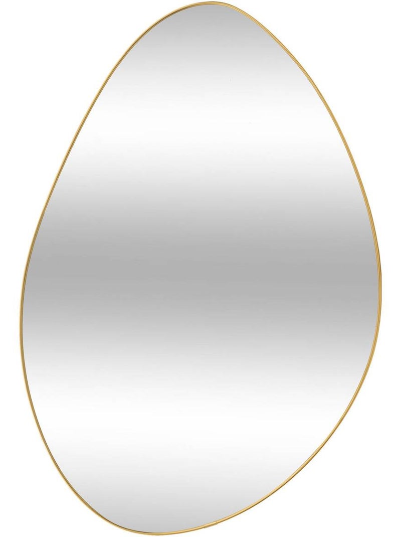 Miroir mural organique doré 60x40cm ROMAN Doré - Kiabi