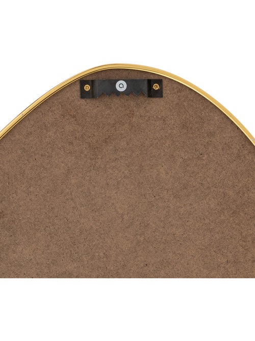 Miroir mural organique doré 60x40cm ROMAN - Kiabi