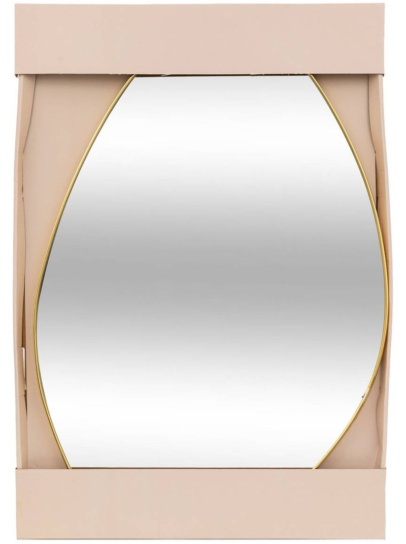 Miroir mural organique doré 60x40cm ROMAN Doré - Kiabi