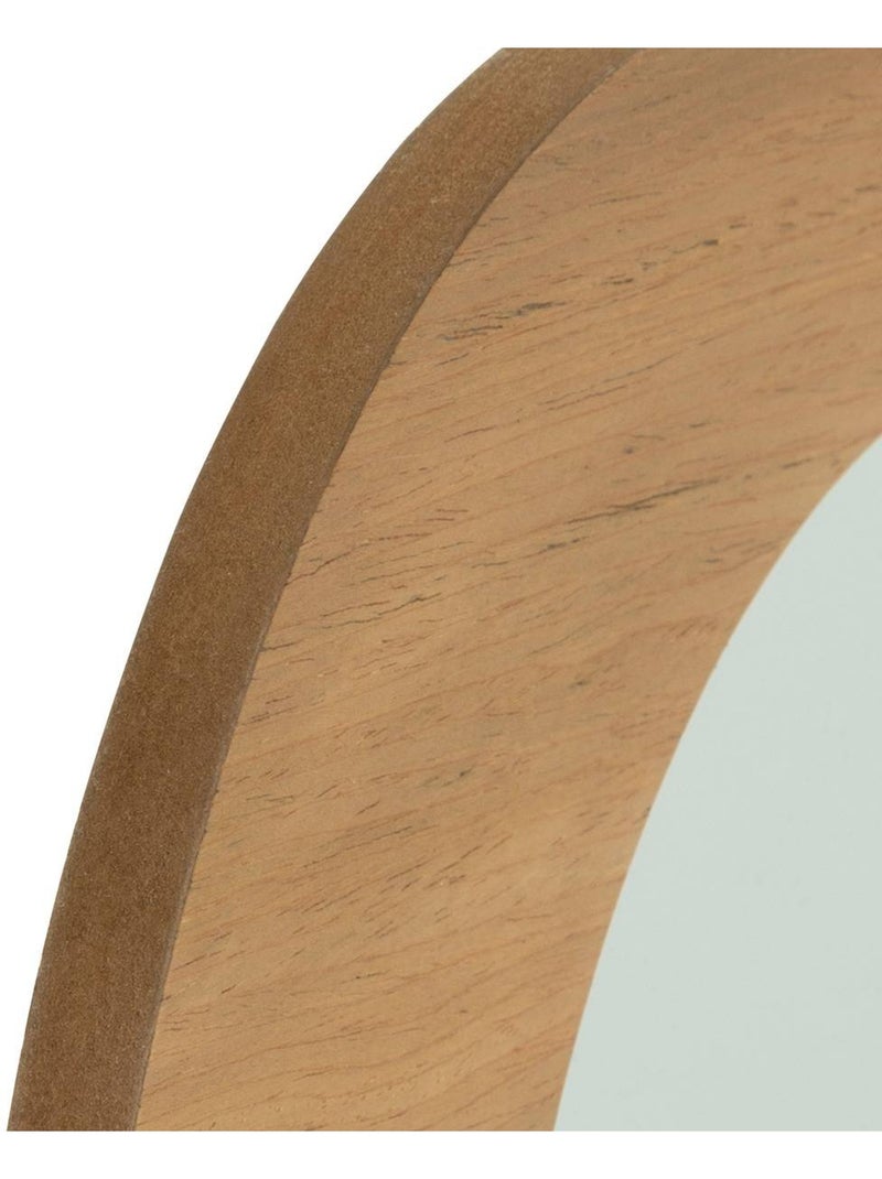 Miroir mural organique en bois 70cm sophie Marron - Kiabi