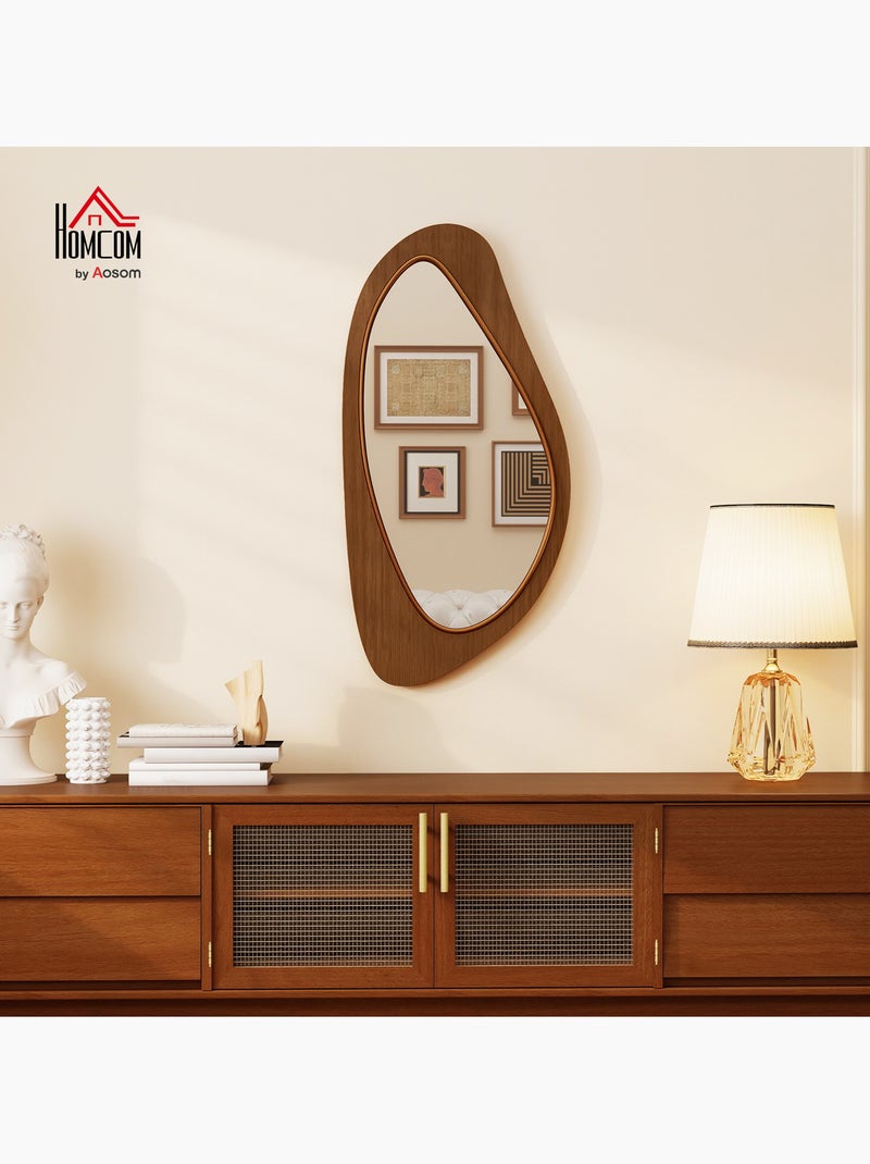Miroir mural organique Marron - Kiabi