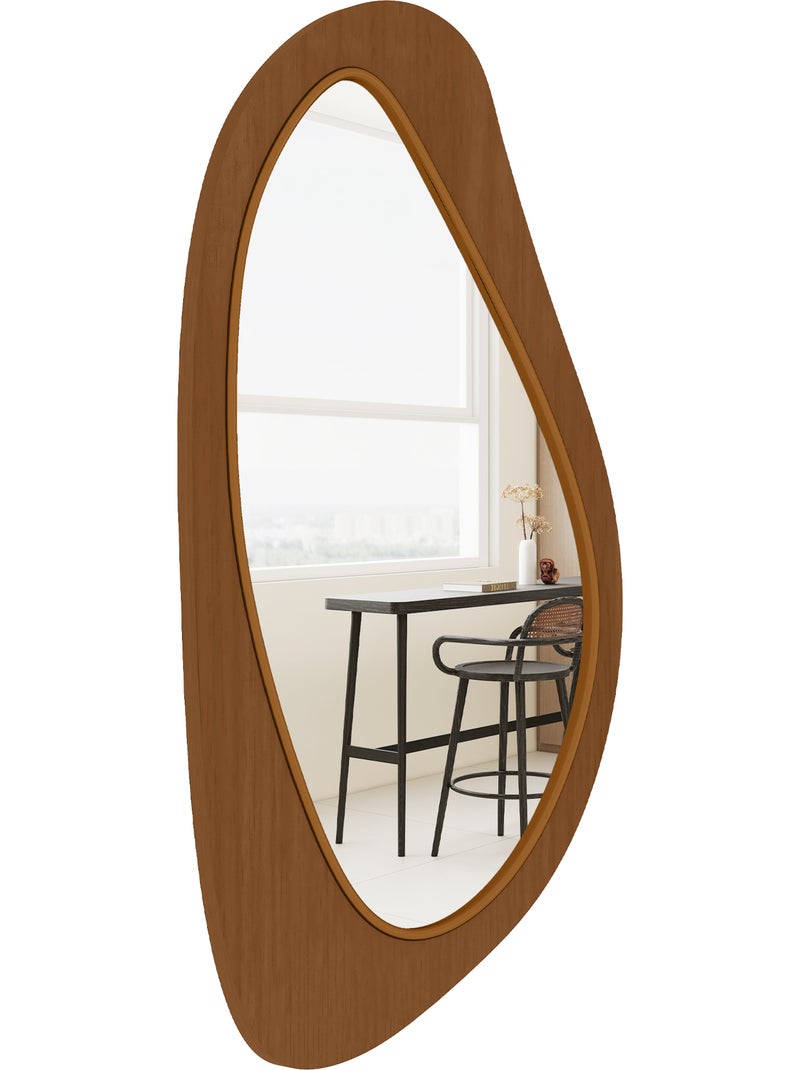 Miroir mural organique Marron - Kiabi