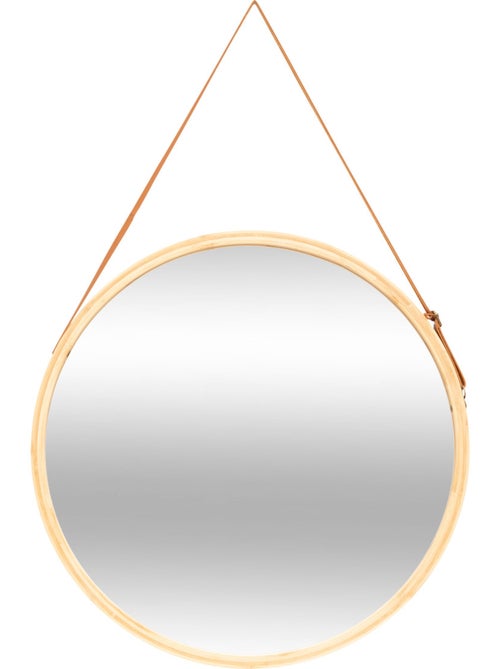 Miroir mural ovale 35x45cm à suspendre - Kiabi