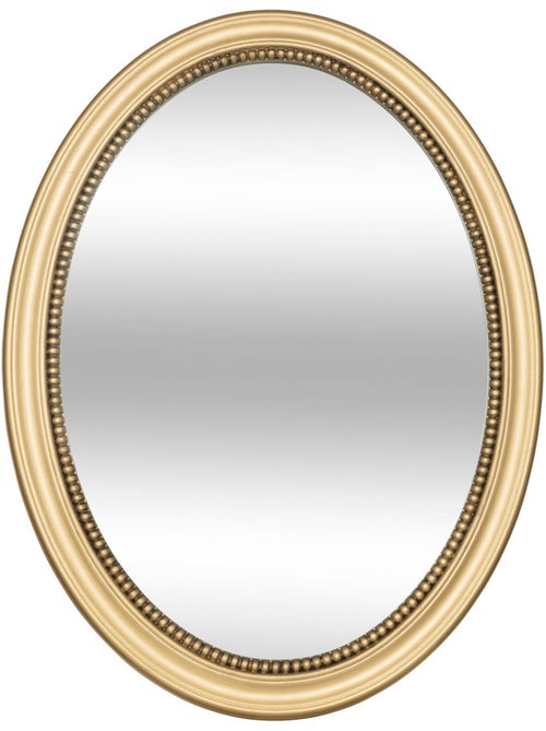 Miroir mural ovale à moulures 53cm VICTORIA - Kiabi