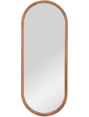 Miroir mural ovale bois hévéa GIANNI
