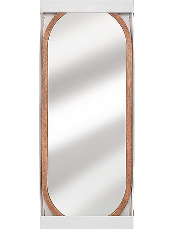 Miroir mural ovale bois hévéa GIANNI