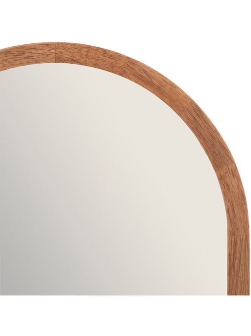 Miroir mural ovale bois hévéa GIANNI - Kiabi