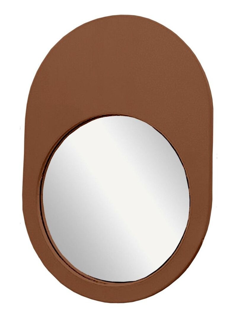 Miroir mural ovale en bois MOKA Marron - Kiabi