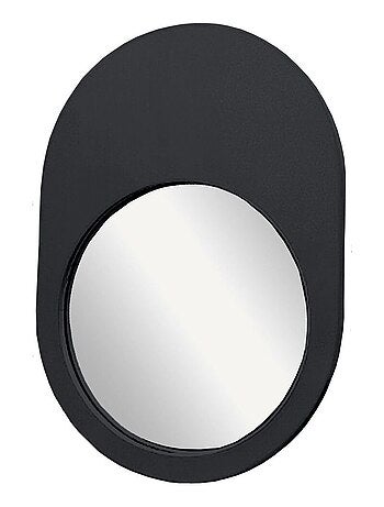Miroir mural ovale en bois MOKA