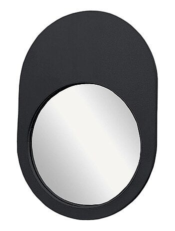 Miroir mural ovale en bois MOKA