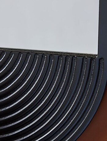 Miroir mural ovale en bois MOKA