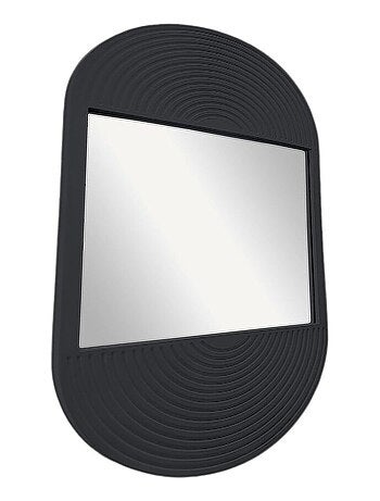 Miroir mural ovale en bois MOKA