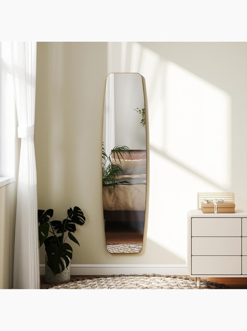 Miroir mural ovale Jaune - Kiabi