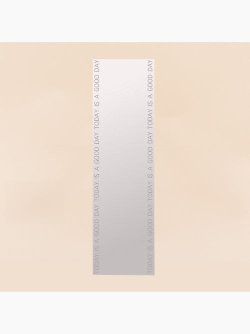 Miroir mural rectangulaire avec mot 120x25cm - Kiabi