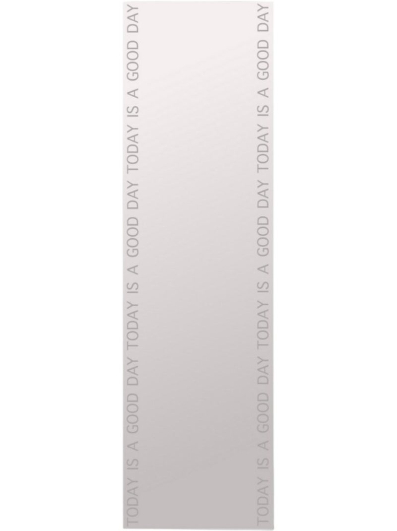 Miroir mural rectangulaire avec mot 120x25cm Noir - Kiabi