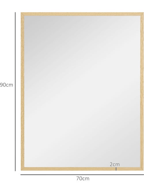 Miroir mural rectangulaire - Kiabi