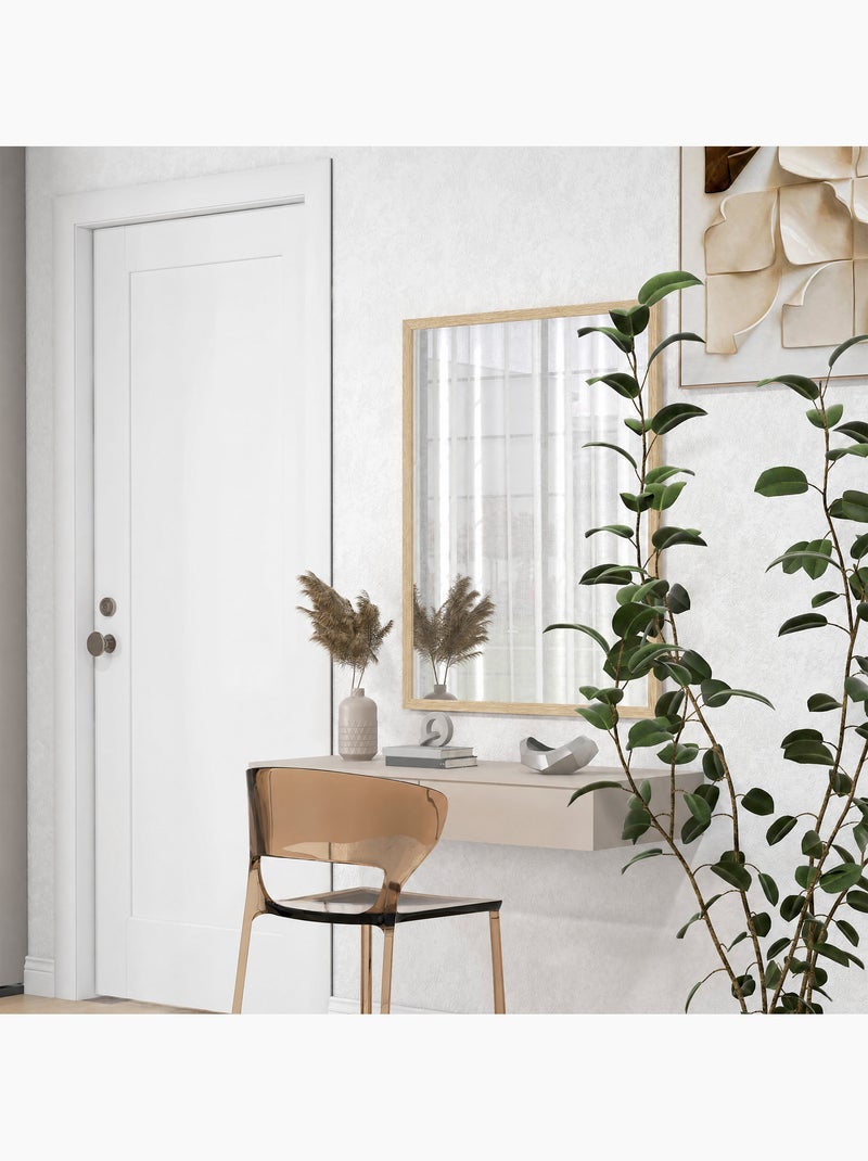 Miroir mural rectangulaire Beige - Kiabi