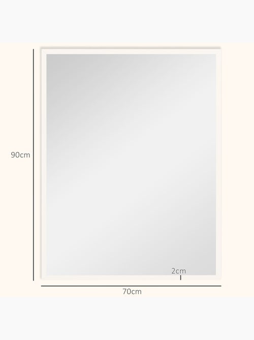 Miroir mural rectangulaire - Kiabi