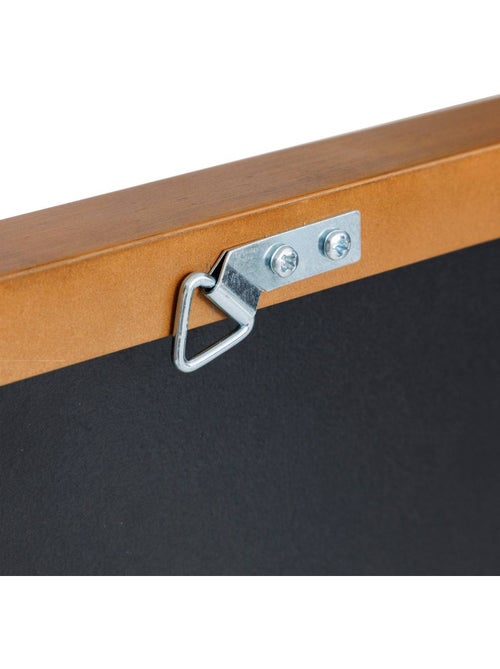 Miroir mural rectangulaire cadre bois effet vague TINNY - Kiabi