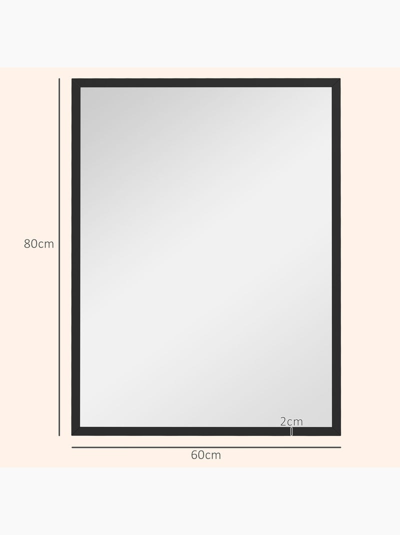 Miroir mural rectangulaire Noir - Kiabi